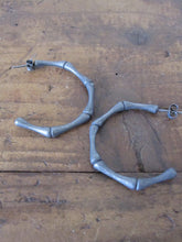 Bamboo Hoops - black oxidised