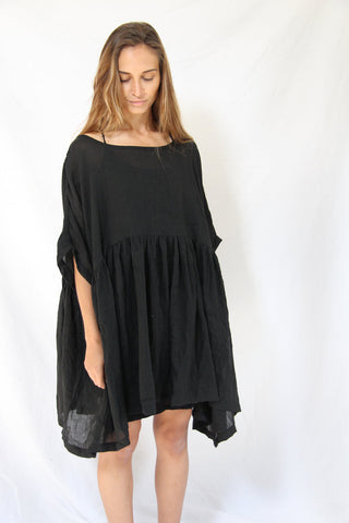 WDTS -  Amelia dress - SOFT COTTON Black