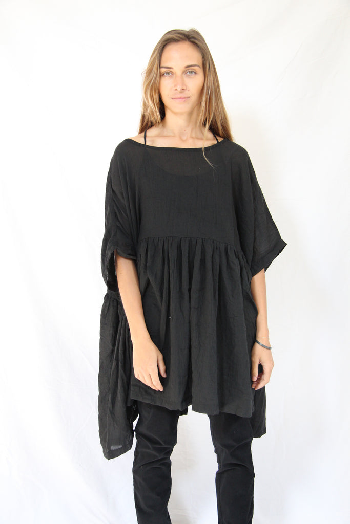 WDTS -  Amelia dress - SOFT COTTON Black