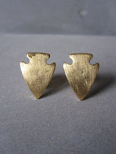 Arrowhead earrings - gold plated