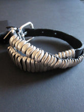 Goti 925 Silver and leather bracelet BR109