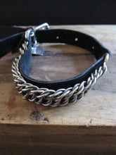 Goti 925 Silver and leather bracelet BR188