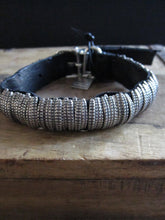 Goti 925 Silver and leather bracelet BR124
