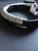 Goti 925 silver and leather bracelet BR118