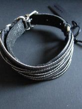 Goti 925 Silver and leather bracelet BR130