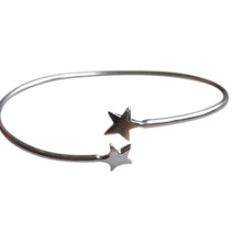 925 Silver Star open bangle