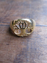 Tree of Life ring - gold plated