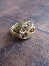 Tree of Life ring - gold plated