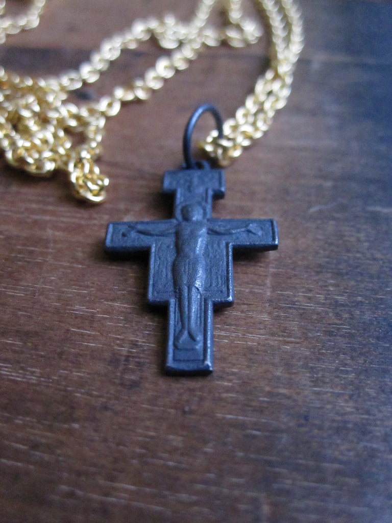 WDTS Oxidised cross with Jesus
