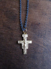 WDTS Gold plated 925 Silver cross with Jesus necklace