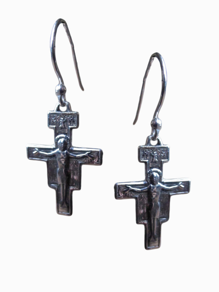 WDTS Cross with Jesus earrings