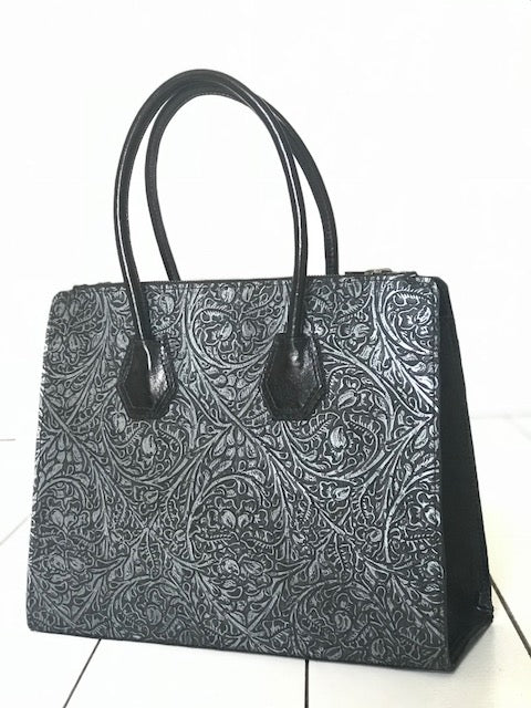 CollardManson Leonie Bag - Silver tooled