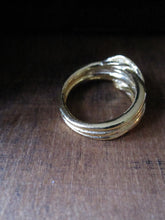 Gold Plated Birds Nest 925 Silver ring