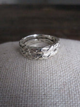 WDTS Textured double band, 925 Silver ring