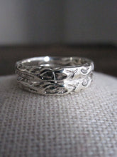 WDTS Textured double band, 925 Silver ring