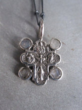 Tiny cross & Moonstone necklace