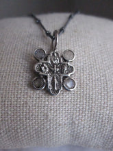 Tiny cross & Moonstone necklace