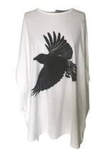 WDTS Asymmetric Oversized Jersey Heron Crow Print