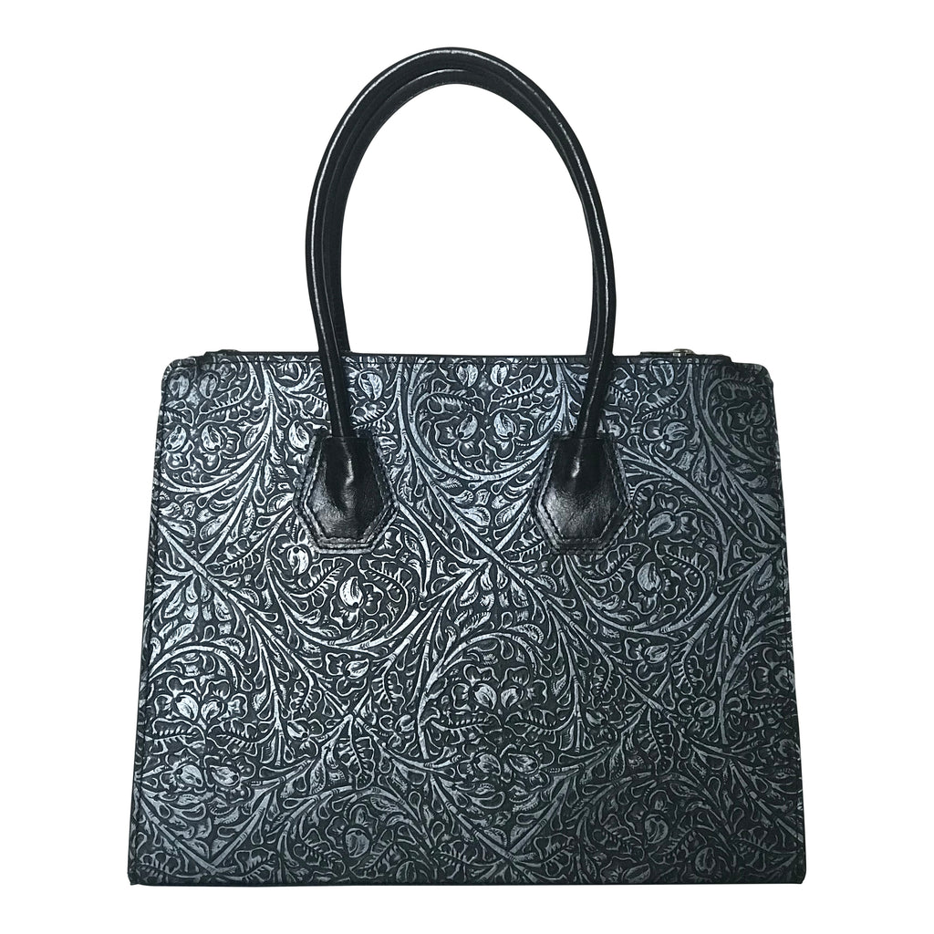 CollardManson Leonie Bag - Silver tooled