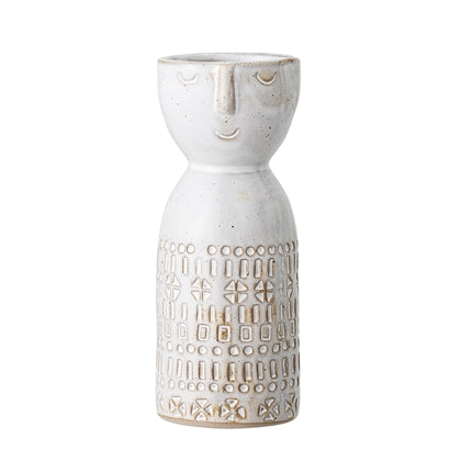 Embla Vase, White, Stoneware