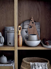 Hazel Garlic Jar, Grey, Stoneware