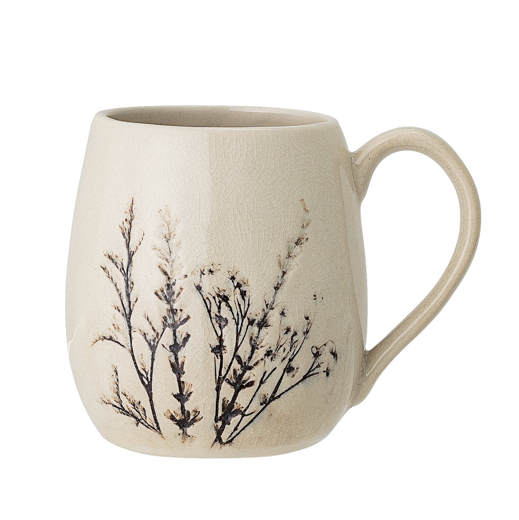 Bea Mug, Nature, Stoneware, Sold individually