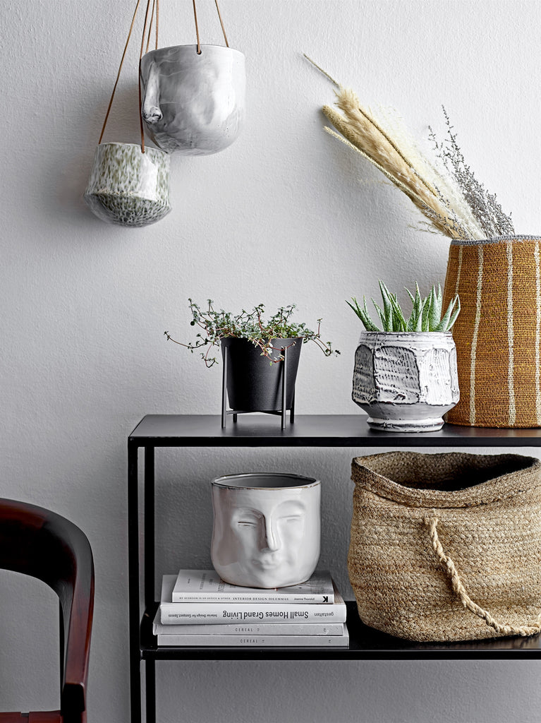 Flowerpot, White, Stoneware