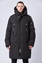 Thom/krom AW23 M J 64 mens hooded long jacket black