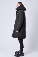 Thom/krom AW23 M J 64 mens hooded long jacket black