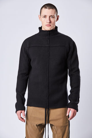 Thom/krom AW23 M K 108 black high collar sweater