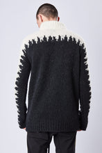 Thom/krom AW23 M K 113 black high collar sweater