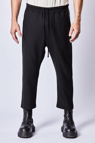 Thom Krom AW23 M P 1 black cropped crotch trousers