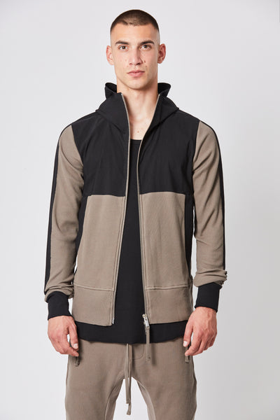 Thom/Krom SS23 M SJ 582 Hooded Zip Jacket - Fossil