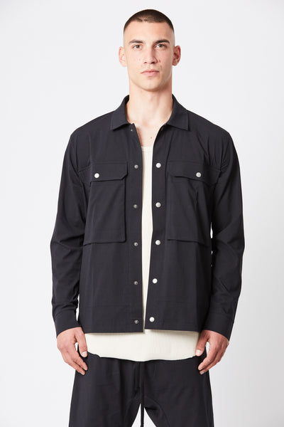 Thom/Krom SS23 M SJ 600 Mens Shirt - Black