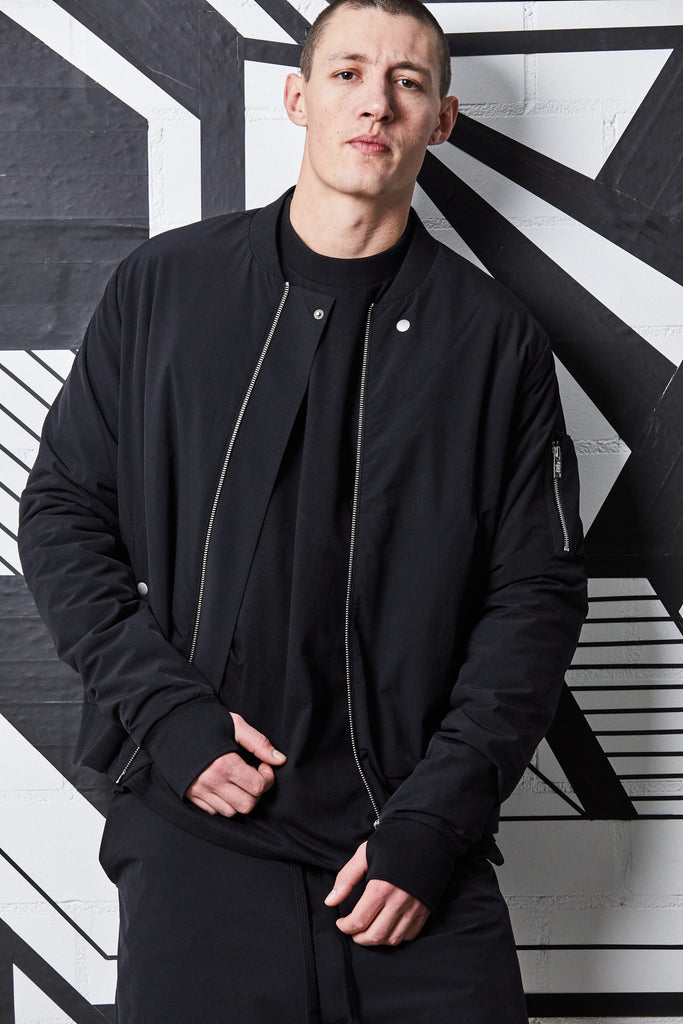 Thom/krom AW23 M SJ 603 black black bomber jacket