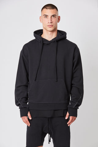 Thom/Krom SS23 M S 156 Hooded Sweater - Black