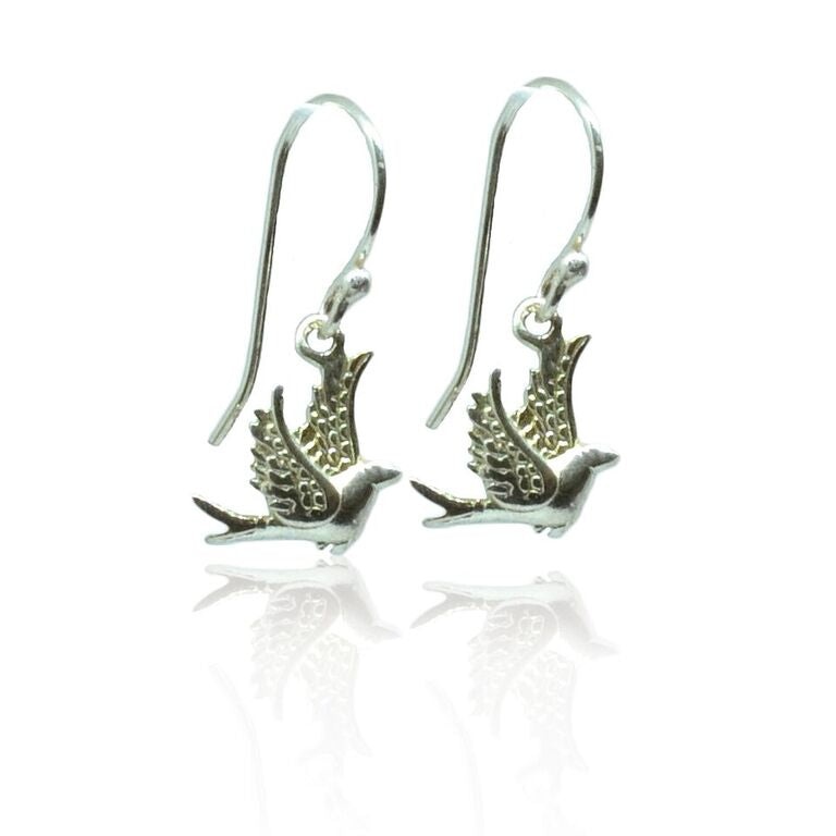 CollardManson 925 Silver Little Bird Earrings