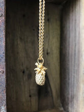 925 Silver gold plated Pineapple Necklace
