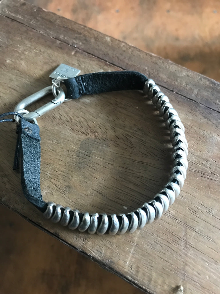 Goti 925 Oxidised Silver Bracelet BR1205