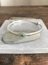 925 silver Tri stone bangle- Cryso