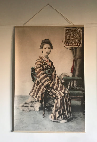 Canvas wall hanging - Geisha