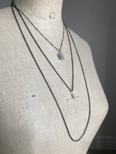 Tiny cross & Moonstone necklace