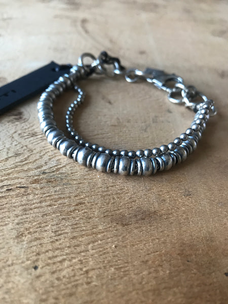 Goti 925 Oxidised Silver Bracelet BR2077