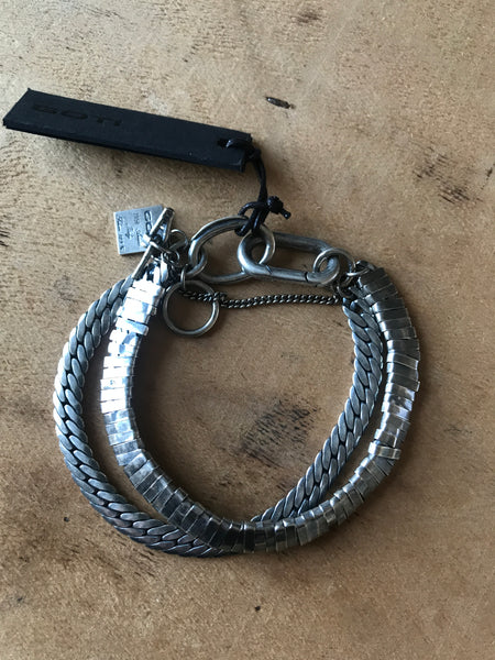 Goti 925 Oxidised Silver Bracelet BR1153