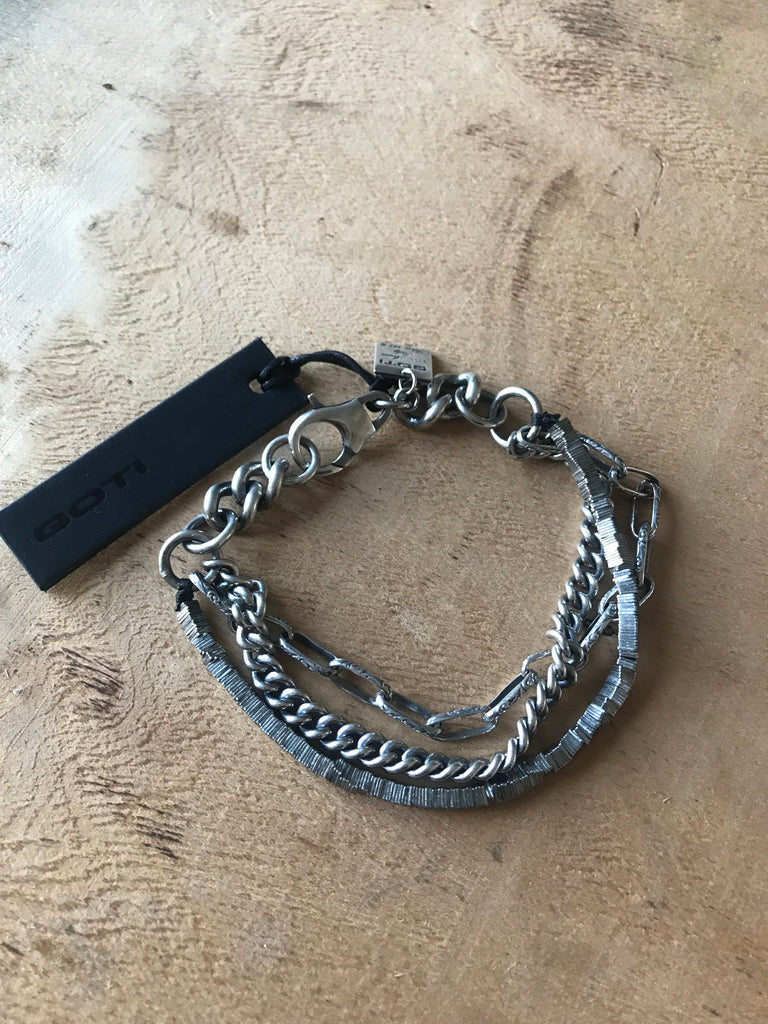 Goti 925 Oxidised Silver Bracelet BR2062