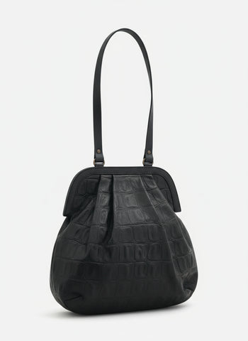 Anya Bag - Black Croc