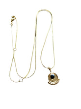 Egon necklace - gold onyx