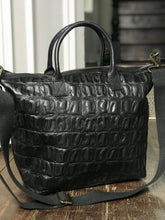 CollardManson Elke Bag - Black Croc Leather