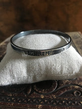 WDTS Oxidised Silver bangle - BREATHE DEEP