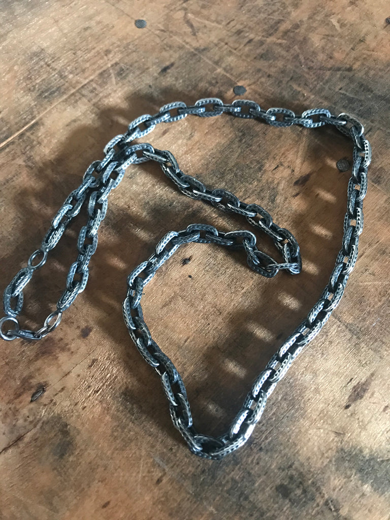 WDTS Tenes  - Oxidised 925 Silver chain